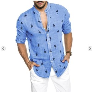 Men's Flamingo Blue Shirt